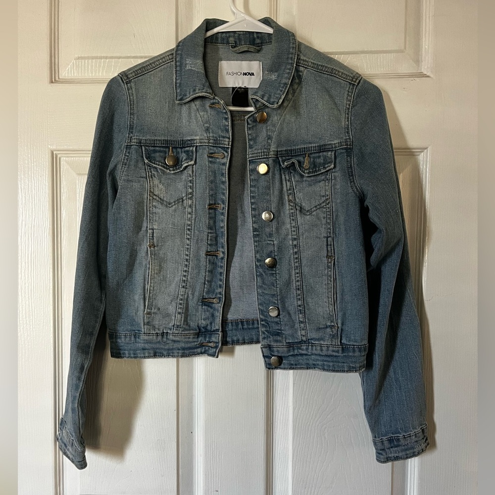 Fashion Nova Classic Blue Jean Jacket